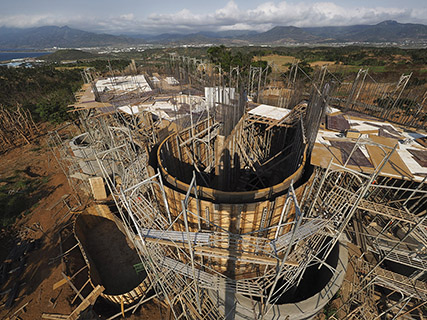 The Wandering Walls – construction phase